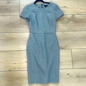 Banana Republic houndstooth dress.